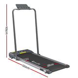 NNEDSZ Treadmill Electric Walking Pad Under Desk Home Gym Fitness 380mm Grey