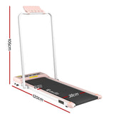 NNEDSZ Treadmill Electric Walking Pad Under Desk Home Gym Fitness 380mm Pink