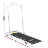 NNEDSZ Treadmill Electric Walking Pad Under Desk Home Gym Fitness 380mm White