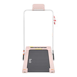 NNEDSZ Treadmill Electric Walking Pad Under Desk Home Gym Fitness 400mm Pink