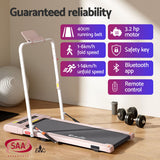 NNEDSZ Treadmill Electric Walking Pad Under Desk Home Gym Fitness 400mm Pink
