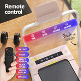 NNEDSZ Treadmill Electric Walking Pad Under Desk Home Gym Fitness 400mm Pink