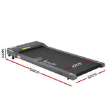NNEDSZ Treadmill Electric Walking Pad Under Desk Home Gym Fitness 400mm Grey