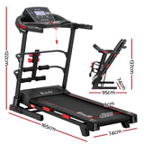 NNEDSZ Treadmill Electric Home Gym Fitness Exercise Machine w/ Sit Up Bar 420mm