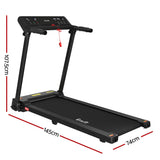 NNEDSZ Treadmill Electric Home Gym Fitness Exercise Knob Foldable 450mm Black