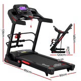 NNEDSZ Treadmill Electric Home Gym Fitness Exercise Machine w/ Sit Up Bar 480mm