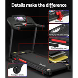 NNEDSZ Treadmill Electric Auto Incline Home Gym Fitness Exercise Machine 520mm