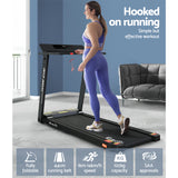 NNEDSZ Treadmill Electric Home Gym Fitness Exercise Fully Foldable 450mm Black