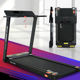 NNEDSZ Treadmill Electric Home Gym Fitness Exercise Fully Foldable 450mm Black