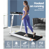 NNEDSZ Treadmill Electric Home Gym Fitness Exercise Fully Foldable 450mm White