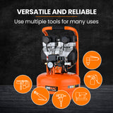 NNEMB 15L Pancake Air Compressor, 116PSI Portable Silent Oil-Free Electric, for Airtools Tyre Inflation