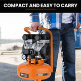 NNEMB 15L Pancake Air Compressor, 116PSI Portable Silent Oil-Free Electric, for Airtools Tyre Inflation