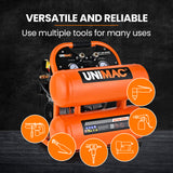NNEMB 20L Twin Tank Air Compressor, 116PSI Portable Silent Oil-Free Electric, for Airtools Tyre Inflation