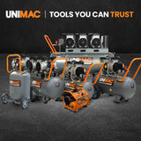 NNEMB 2HP 50L Silent Oil-Free Portable Electric Air Compressor, Vertical, for Airtools, Tyre Inflation