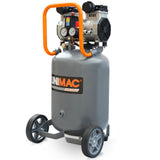 NNEMB 2HP 50L Silent Oil-Free Portable Electric Air Compressor, Vertical, for Airtools, Tyre Inflation