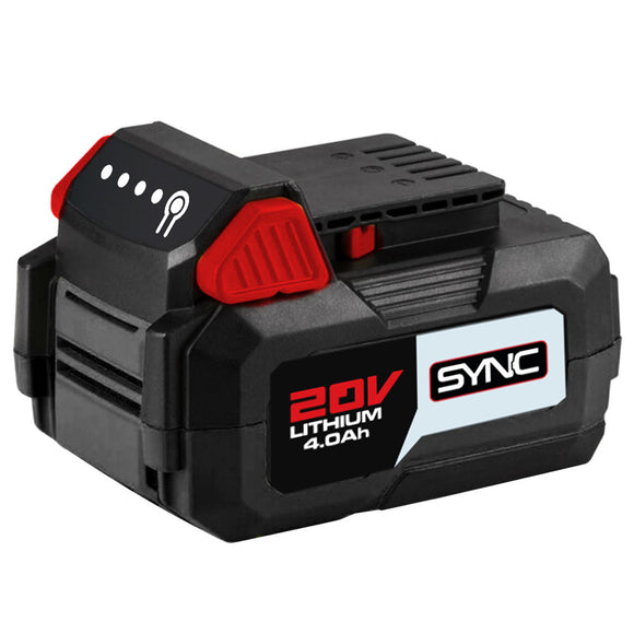 NNEMB 20V 4Ah SYNC Lithium-Ion Battery, Replacement or Spare Battery, Rechargeable