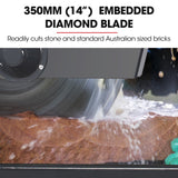 NNEMB 2000W 350mm 14' Brick & Masonry Table Saw, Electric Tile Concrete Cutting, with Stand