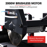 NNEMB 2000W 350mm 14' Brick & Masonry Table Saw, Electric Tile Concrete Cutting, with Stand
