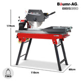 NNEMB 2000W 350mm 14' Brick & Masonry Table Saw, Electric Tile Concrete Cutting, with Stand