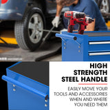 NNEMB 7 Drawer Tool Box Cabinet Trolley Storage, Toolbox Garage Organiser Set, Blue