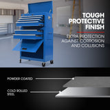 NNEMB 8 Drawer Tool Box Cabinet Chest Storage, Toolbox Garage Organiser Set, Blue