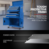 NNEMB 8 Drawer Tool Box Chest Cabinet Storage, with 2-Door Toolbox Garage Organiser Set, Blue