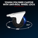 NNEMB 8 Drawer Tool Box Chest Cabinet Storage, with 2-Door Toolbox Garage Organiser Set, Black