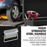 NNEMB 9 Drawer Tool Box Chest, Organiser Mechanic Garage Storage Toolbox Set - Black