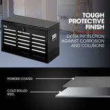 NNEMB 9 Drawer Tool Box Chest, Organiser Mechanic Garage Storage Toolbox Set - Black