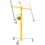 NNEMB Drywall & Panel Lifter, 1200 x 3600 68kg Max Gyprock Sheet, Galvanised, No-mark Locking Castors