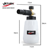 NNEMB Soap Foam Snow Cannon with 1L Bottle, Works with Petrol and some Electric Pressure Washers
