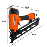 NNEMB CB400 32-64mm 34-Deg 15ga Finishing Nail Gun, Heavy Duty Air Nailer
