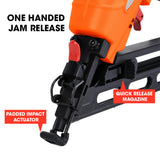 NNEMB CB400 32-64mm 34-Deg 15ga Finishing Nail Gun, Heavy Duty Air Nailer