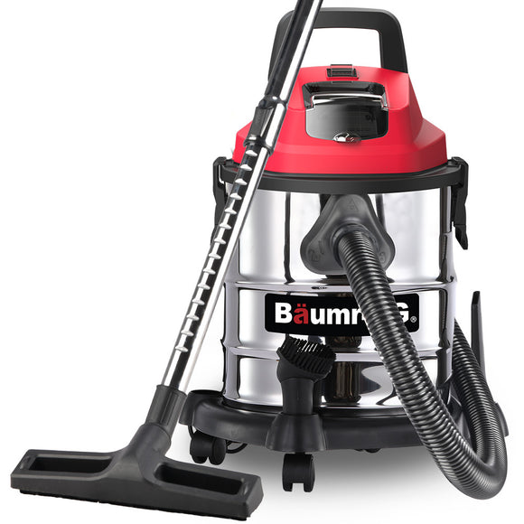 NNEMB 20L Cordless Wet & Dry Vacuum Cleaner Kit, with 4Ah battery and Charger, Blower, HEPA Filter, Accessories, Stainless Steel, for Car, Home, Garage