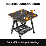 NNEMB Portable Multifunction Workbench, 2-in-1 Worktable and Sawhorse, Height Adjustable, Expandable