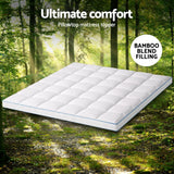 NNEDSZ Giselle Bedding Mattress Topper Pillowtop Bamboo 10cm King