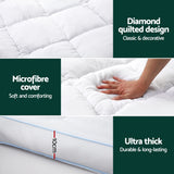 NNEDSZ Giselle Bedding Mattress Topper Pillowtop Bamboo 10cm Queen
