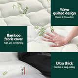 NNEDSZ Bedding Mattress Topper Pillowtop Bamboo 7.5cm King