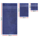 NNEDSZ 6 Pack Bath Towels Set Cotton Towel Navy