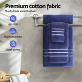NNEDSZ 6 Pack Bath Towels Set Cotton Towel Navy
