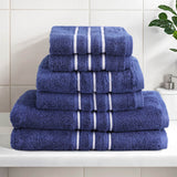 NNEDSZ 6 Pack Bath Towels Set Cotton Towel Navy