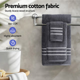 NNEDSZ 6 Pack Bath Towels Set Cotton Towel Grey