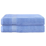 NNEDSZ 2 Pack Bath Sheets Set Cotton Extra Large Towel Blue
