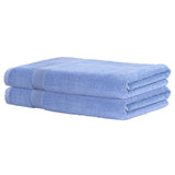 NNEDSZ 2 Pack Bath Sheets Set Cotton Extra Large Towel Blue