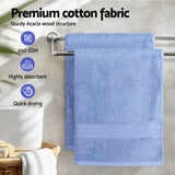 NNEDSZ 2 Pack Bath Sheets Set Cotton Extra Large Towel Blue