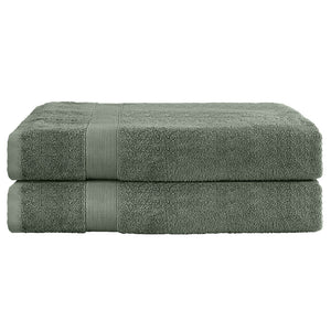 NNEDSZ 2 Pack Bath Sheets Set Cotton Extra Large Towel Green