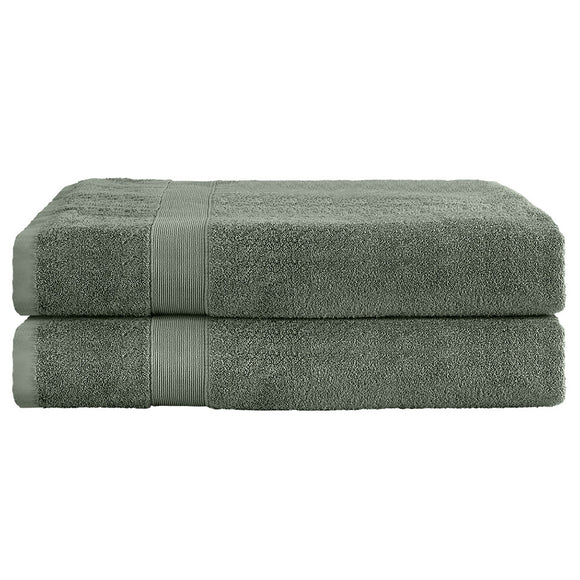 NNEDSZ 2 Pack Bath Sheets Set Cotton Extra Large Towel Green