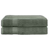 NNEDSZ 2 Pack Bath Sheets Set Cotton Extra Large Towel Green