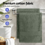 NNEDSZ 2 Pack Bath Sheets Set Cotton Extra Large Towel Green