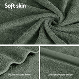 NNEDSZ 2 Pack Bath Sheets Set Cotton Extra Large Towel Green